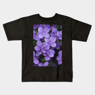 Beautiful Violet Flowers, for all those who love nature #131 Kids T-Shirt